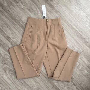 Zara Camel Tailored Trousers